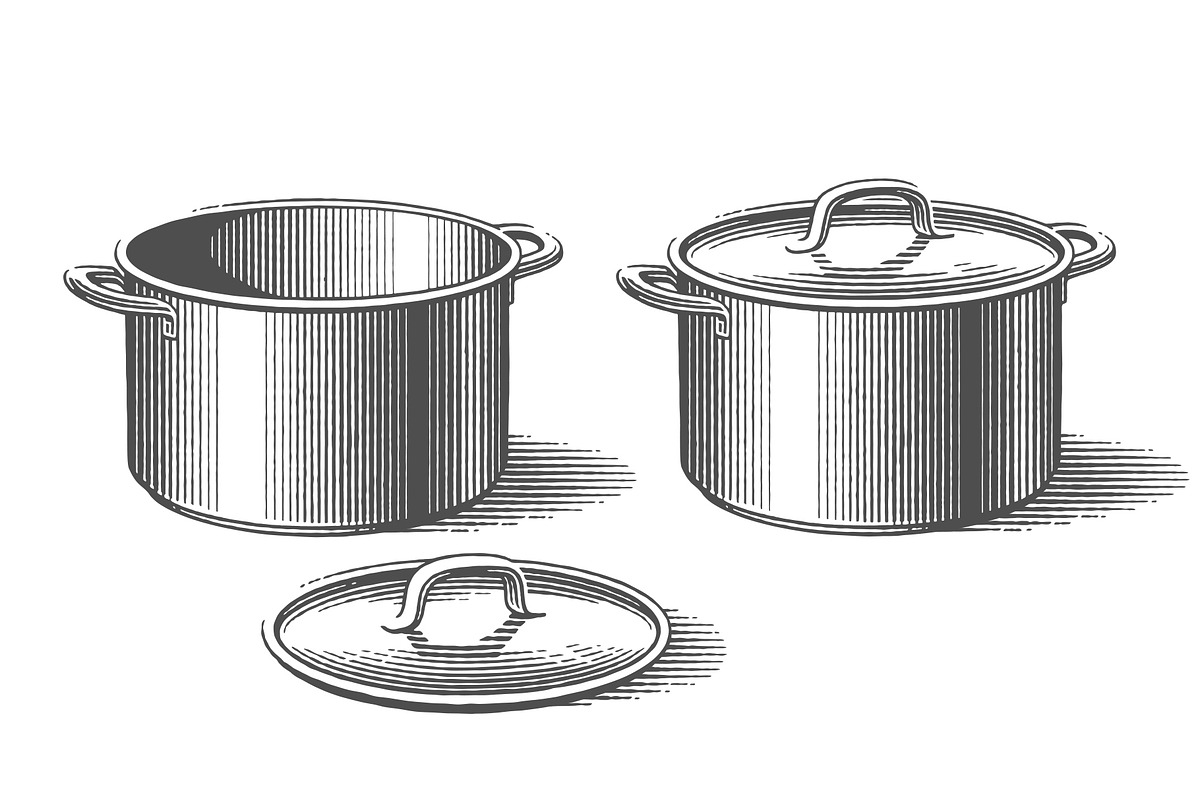 Metal pot with top engravings, an Object Graphic by Irina Trusova (Photo 1 of 7)