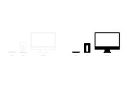 Apple Device Wireframe Mockups, an iPhone Mockup by blooon (Thumbnail 5 of 8)