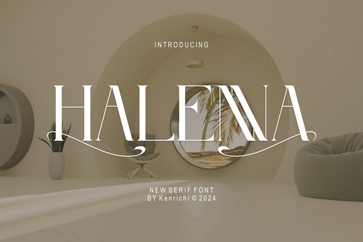 Halenna, a Serif Font by Kenrichi (Photo 1 of 10)