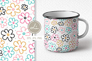 Cute Seamless Pattern Flower And Dot, a Pattern Graphic by lindoet23 (Thumbnail 2 of 3)