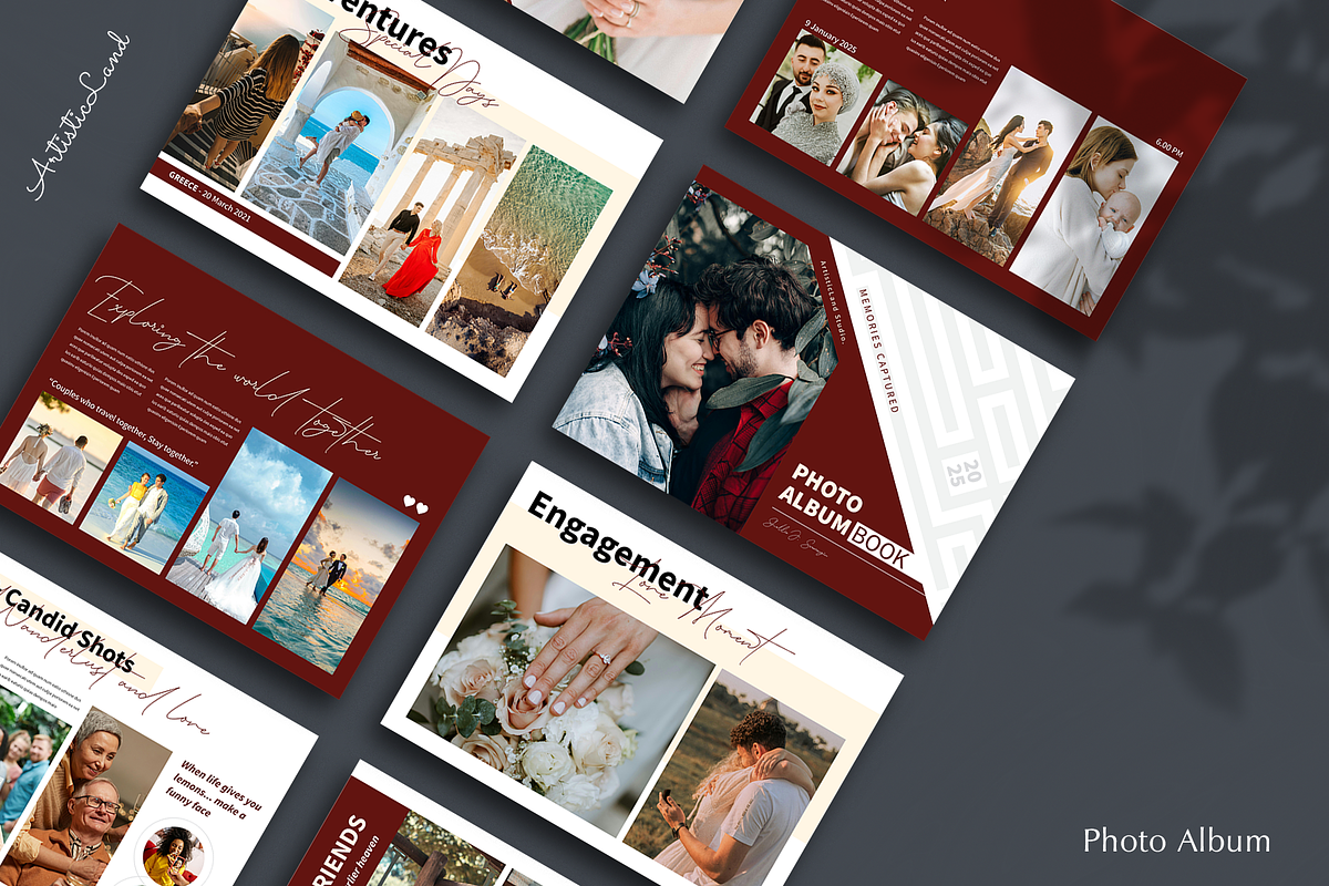 Photo Album Template, a Brochure Template by ArtisticLand (Photo 3 of 9)