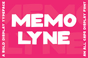 Memolyne - Bold Display, a Handwritten Font by tebaltipislab (Thumbnail 1 of 8)