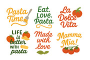 Pasta Set, a Food Illustration by ananastya (Thumbnail 7 of 8)