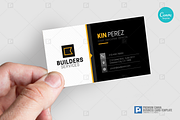 Construction Canva Business Card 04, a Business Card Template by PSDPixel (Thumbnail 4 of 4)