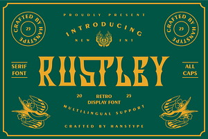 Rustley - Vintage Display Font