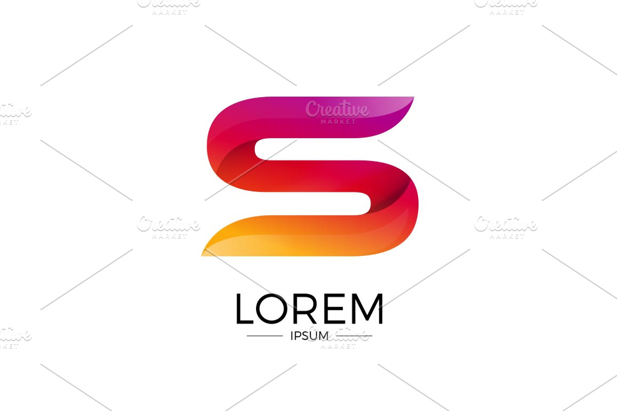 S Alphabet Abstract letter logo, a Branding & Logo Template by Woo Graphics (Photo 2 of 2)