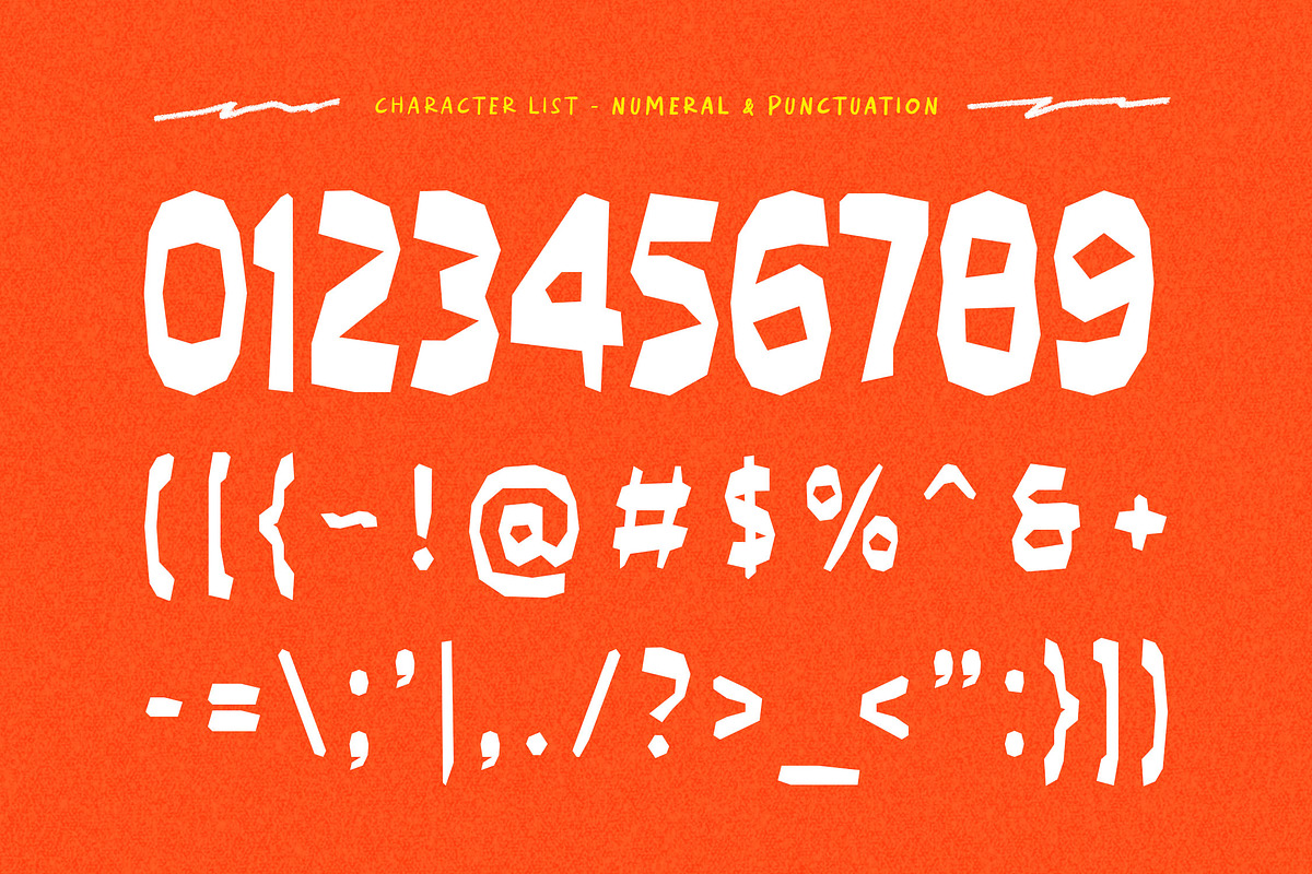 Auhsome - Papercut Craft Font, a Sans Serif Font by Typia Nesia (Photo 3 of 14)