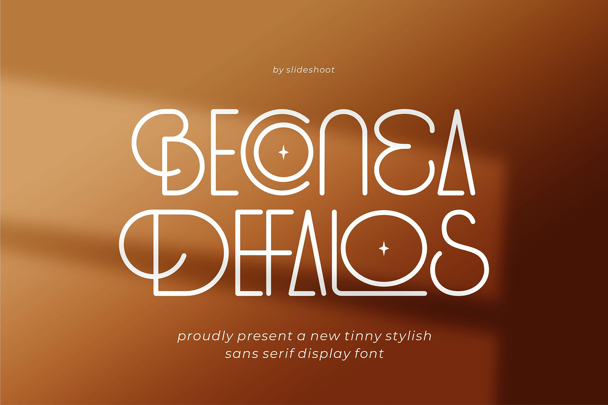 Beconea Defalos | Stylish Sans Serif, a Sans Serif Font by Idea Studio (Photo 1 of 10)