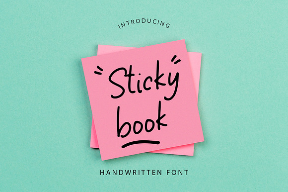 Sticky Book Modern Handwritten Font preview 8