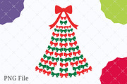 Coquette Bows Christmas Tree PNG, an Illustration by designcity5 (Thumbnail 1 of 8)