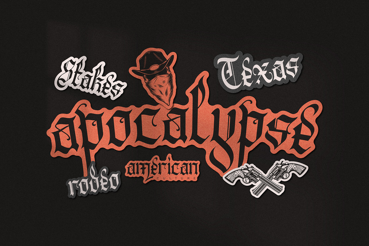 Rosezy Striking Blackletter Font, a Blackletter Font by infernostudio3 (Photo 2 of 10)