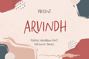 Arvindh Handmade Sans, a Font by Ryan Prasetya (Thumbnail 1 of 6)
