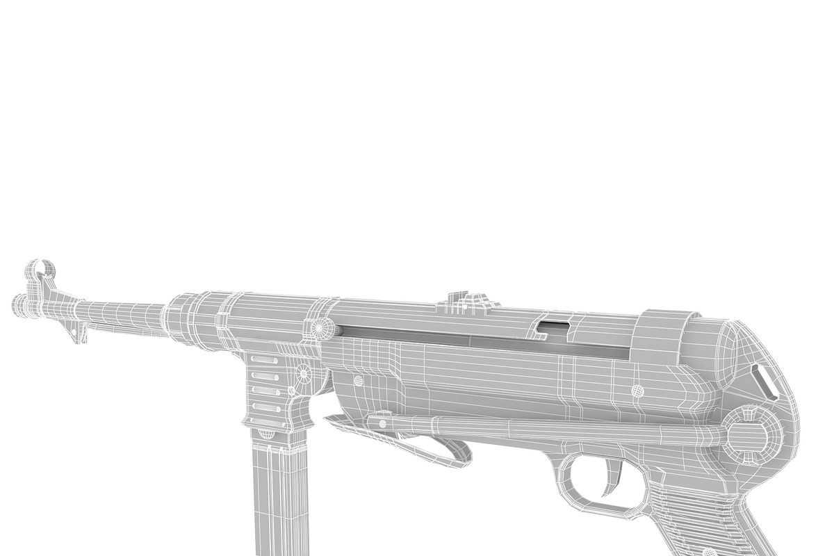 Submachine gun MP40, an Object 3D Model by AndrewWhite (Photo 25 of 25)
