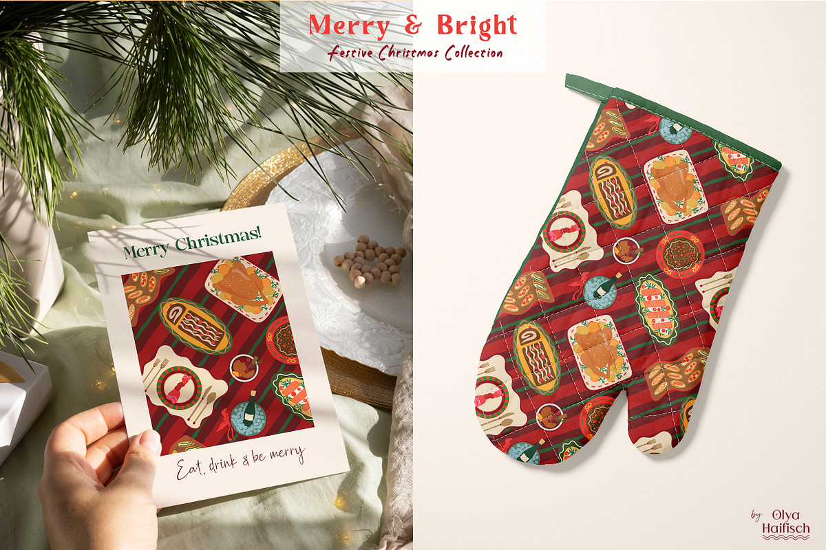Merry & Bright. Christmas Collection, a Seasonal Illustration by Olya Haifisch (Photo 12 of 12)