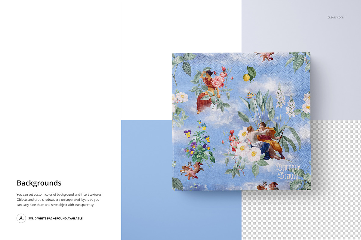 Napkins Mockup Set, a Merchandise Mockup by creatsy5 (Photo 13 of 15)