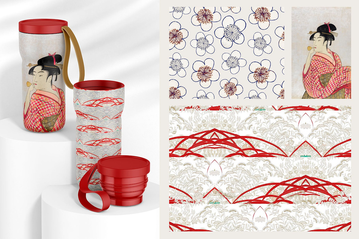 Vintage Japan Seamless Pattern 2, a Pattern Graphic by ARTOZEN DIGITAL (Photo 5 of 18)