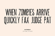 BLACKLIST SATURDAY, a Font by Blacklist Studio (Thumbnail 3 of 6)