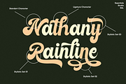 Rateline - Retro Script Font 2 Style, a Script Font by Essentials Studio (Thumbnail 4 of 15)