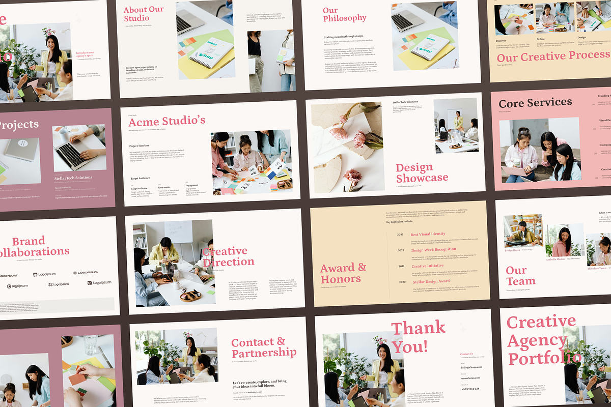 Creative Agency Portfolio PowerPoint, a Presentation Template by SLAB! Design (Photo 4 of 9)