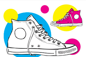 Classic Sneaker Sketched