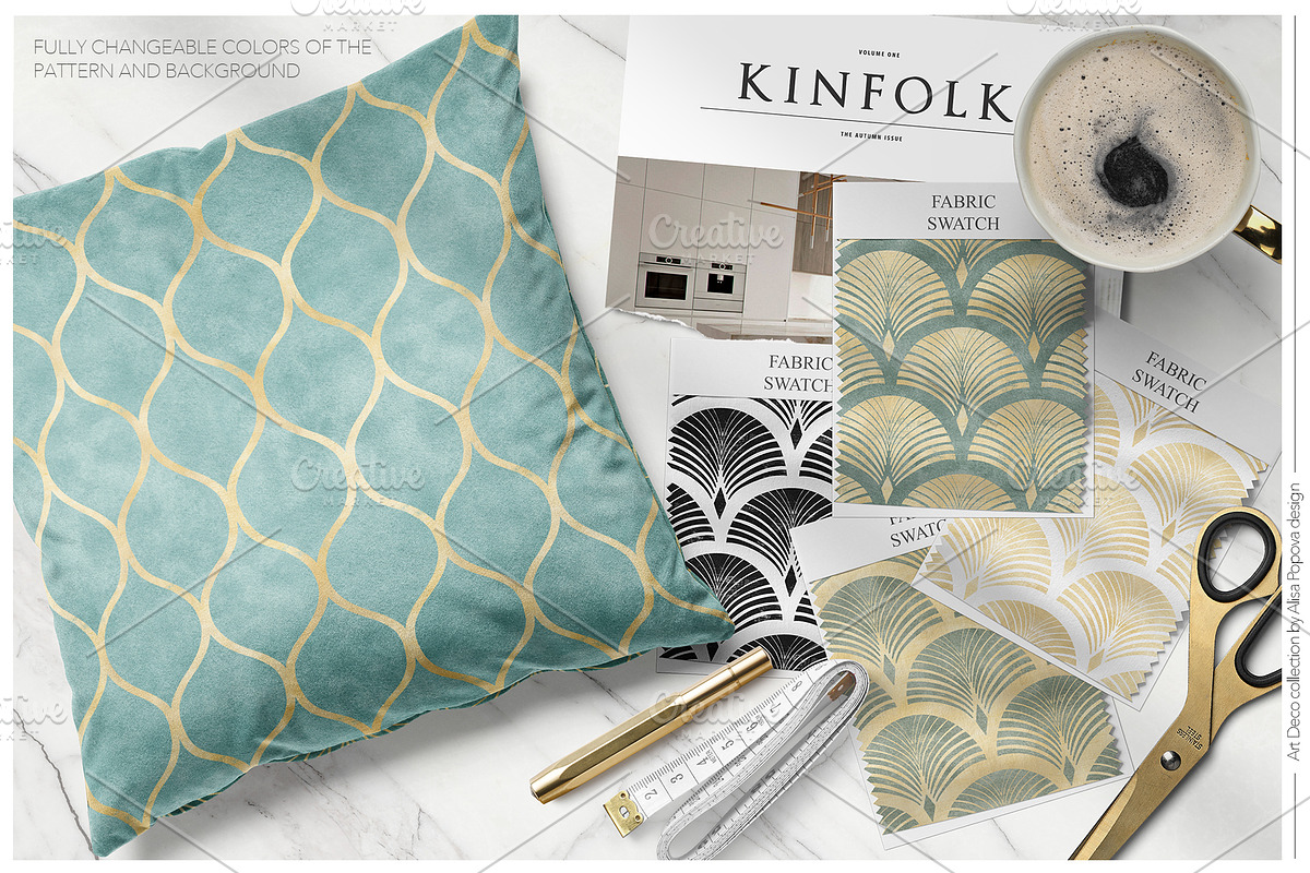 ART DECO Geometry Patterns, a Pattern Graphic by Alisa Fimen Design (Photo 2 of 12)