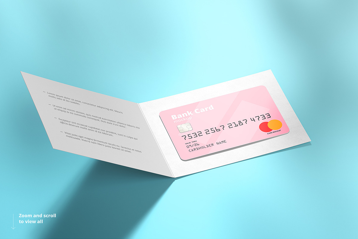Credit / Bank Card Mockup, a Merchandise Mockup by WebAndCat (Photo 9 of 11)