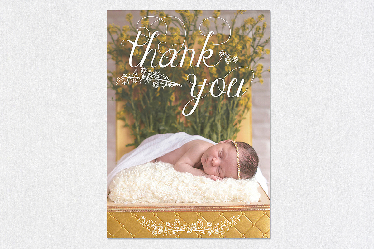 Newborn Thank You | Sleeping Beauty, a Card Template by Sleeklens (Photo 7 of 8)