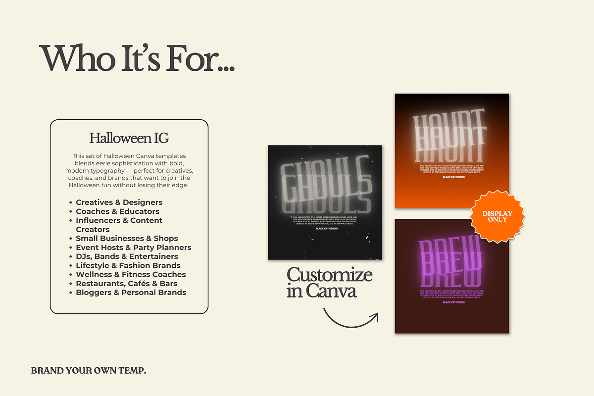 Halloween Canva Template Set 4, a Templates & Theme by BYOTstudios (Photo 11 of 12)
