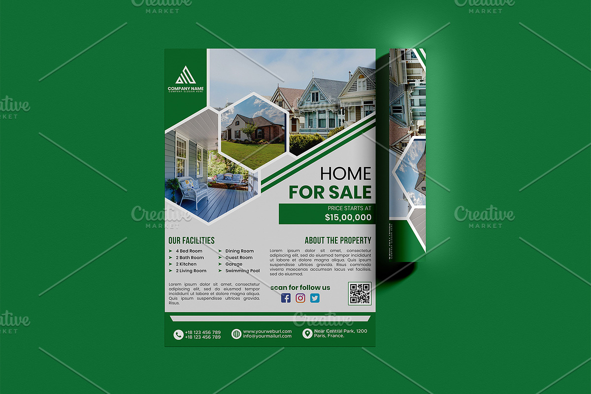 Real Estate - Creative Flyer Design, a Flyer Template by MG Graphics (Photo 5 of 6)