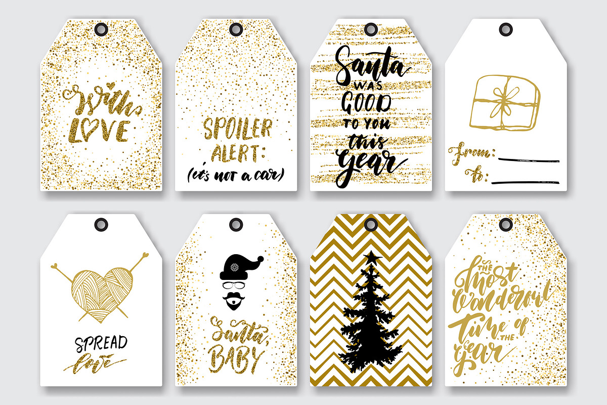 Christmas Gift Tag Templates, a Card Template by OlgaRom (Photo 2 of 7)