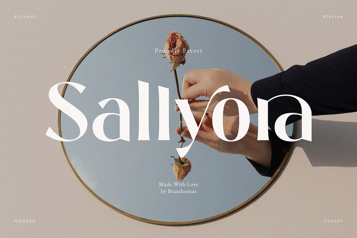 Sallyora – Stylish Modern Serif Font, a Serif Font by BrandSemut (Photo 1 of 9)