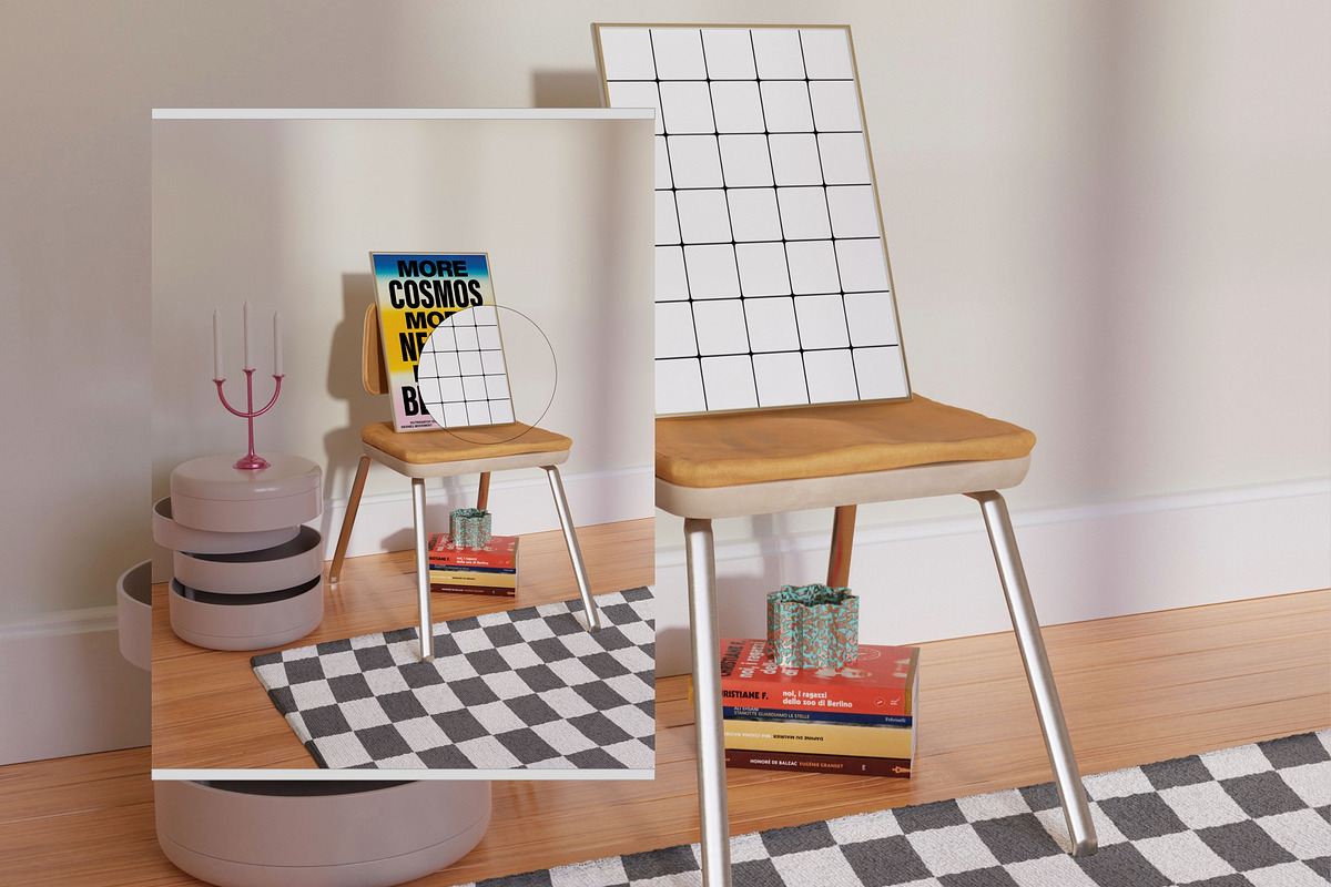 Frame Mockups In Living Room SISSY, a Household Mockup by Bonumo (Photo 9 of 12)