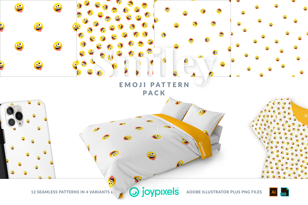 Smiley Emoji Patterns by JoyPixels®, a Pattern Graphic by joypixels (Photo 8 of 13)