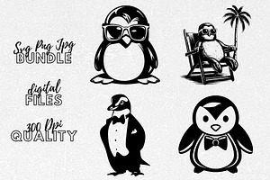 Cute Penguin SVG - Penguin Clipart