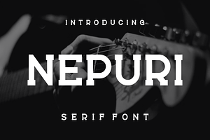 Nepuri, a Serif Font by lelevien