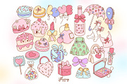 Preppy & Coquette Valentine Bundle, a Seasonal Illustration by Huxmay (Thumbnail 3 of 7)