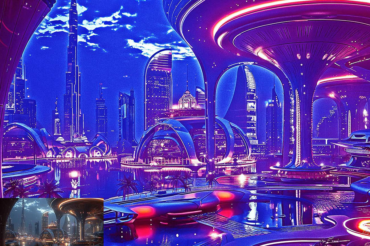 Cyberpunk Style Artwork Ps Action, an Action Add-On by Studio Retouch (Photo 5 of 14)