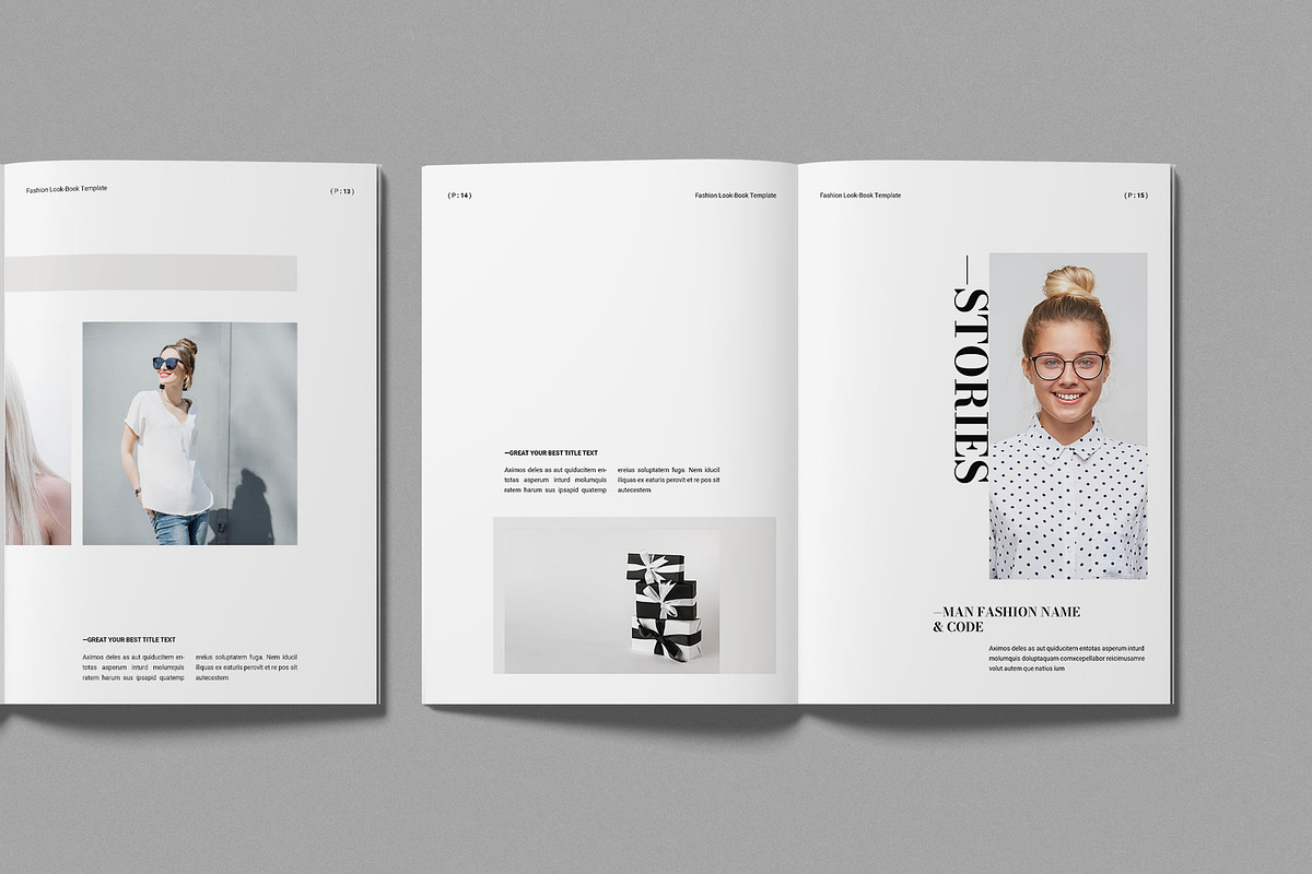 Fashion Lookbook Template, a Magazine Template by Work-Envance (Photo 6 of 11)