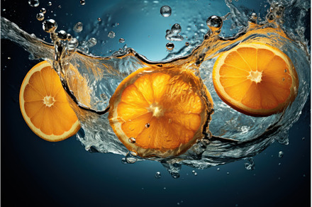Aromatic Orange slices water, a Food & Drink Photo by Ylivdesign
