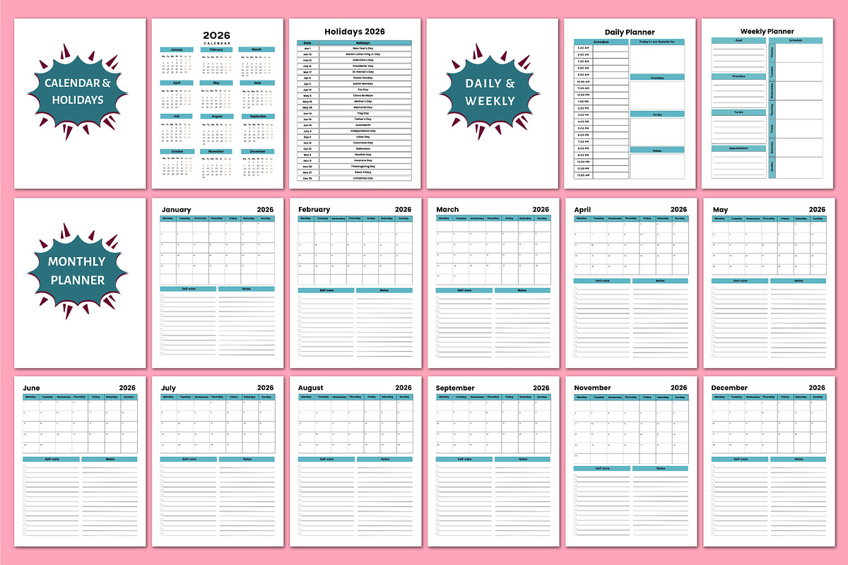 2026 Budget & Savings Journal, a Stationery Template by Shumaya (Photo 2 of 7)