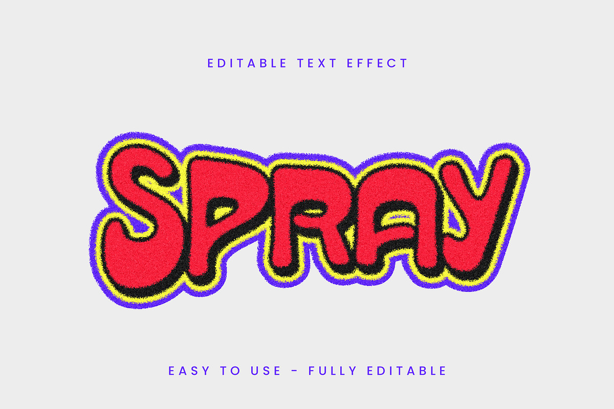 Spray Paint Text Effect