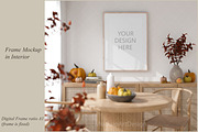 Frame Mockup, Fall Interior Mockup, a Household Mockup by MockupArtDesign (Thumbnail 1 of 4)