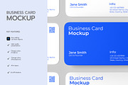 Rounded Business Card Mockup PSD, an Advertising Mockup by graphypix (Thumbnail 2 of 4)