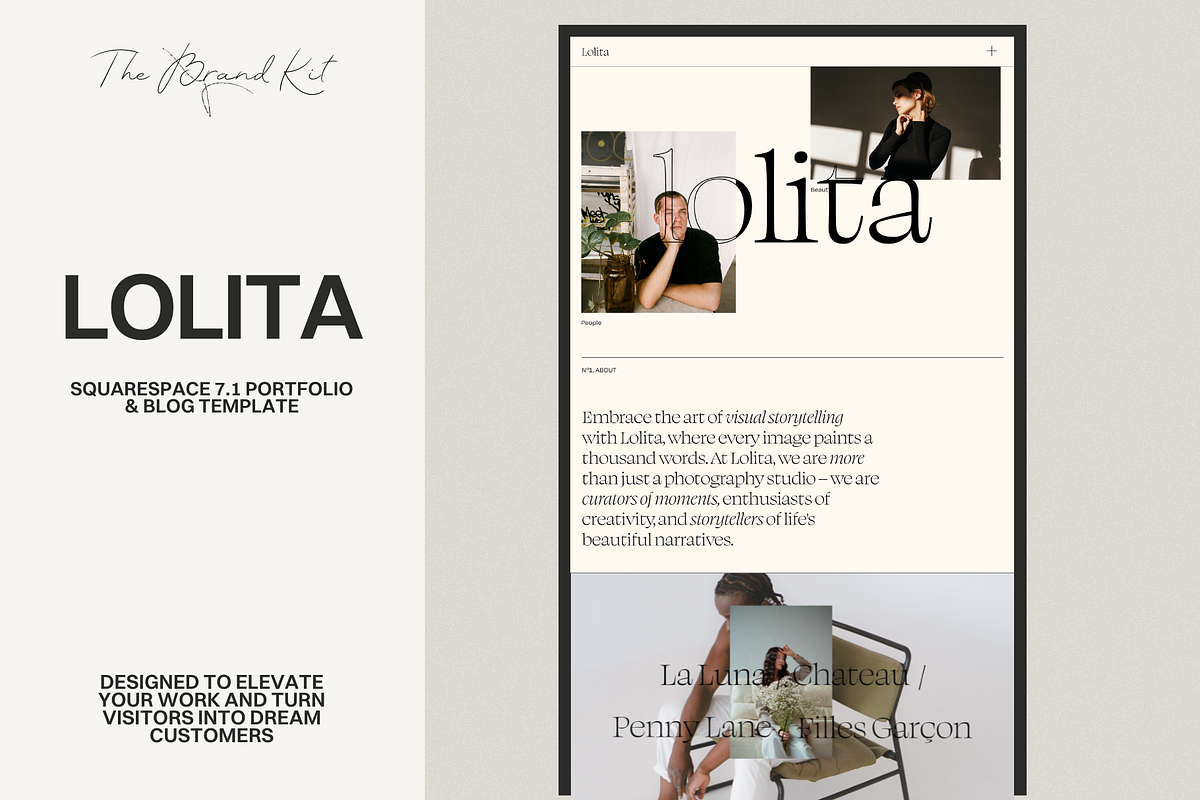 Blog & Portfolio Web Template, a Squarespace Template by The Brand Kit (Photo 1 of 8)