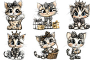 Leopard print cat clipart, an Illustration by DreamArtGraphic (Thumbnail 4 of 5)