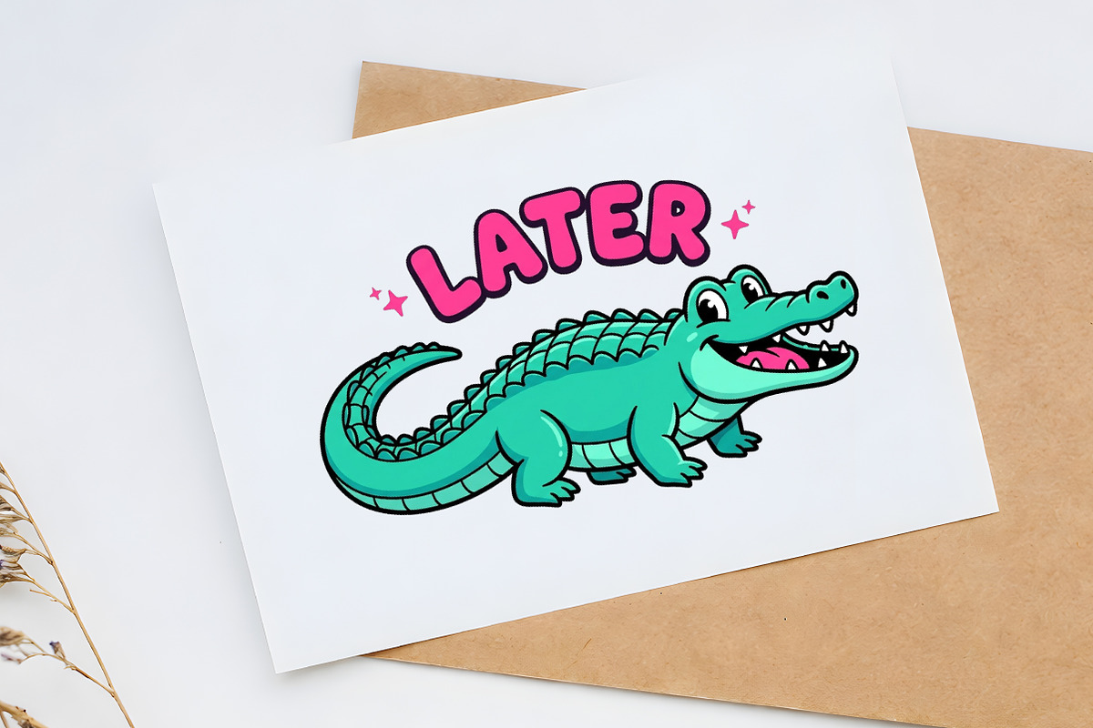 Later Gator Cute Alligator PNG, a Seasonal Illustration by Canvas Craft (Photo 6 of 6)
