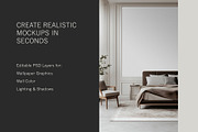 Paris Home | Bedroom No. 1 Mockup, a Household Mockup by Blixa 6 Studios (Thumbnail 3 of 7)