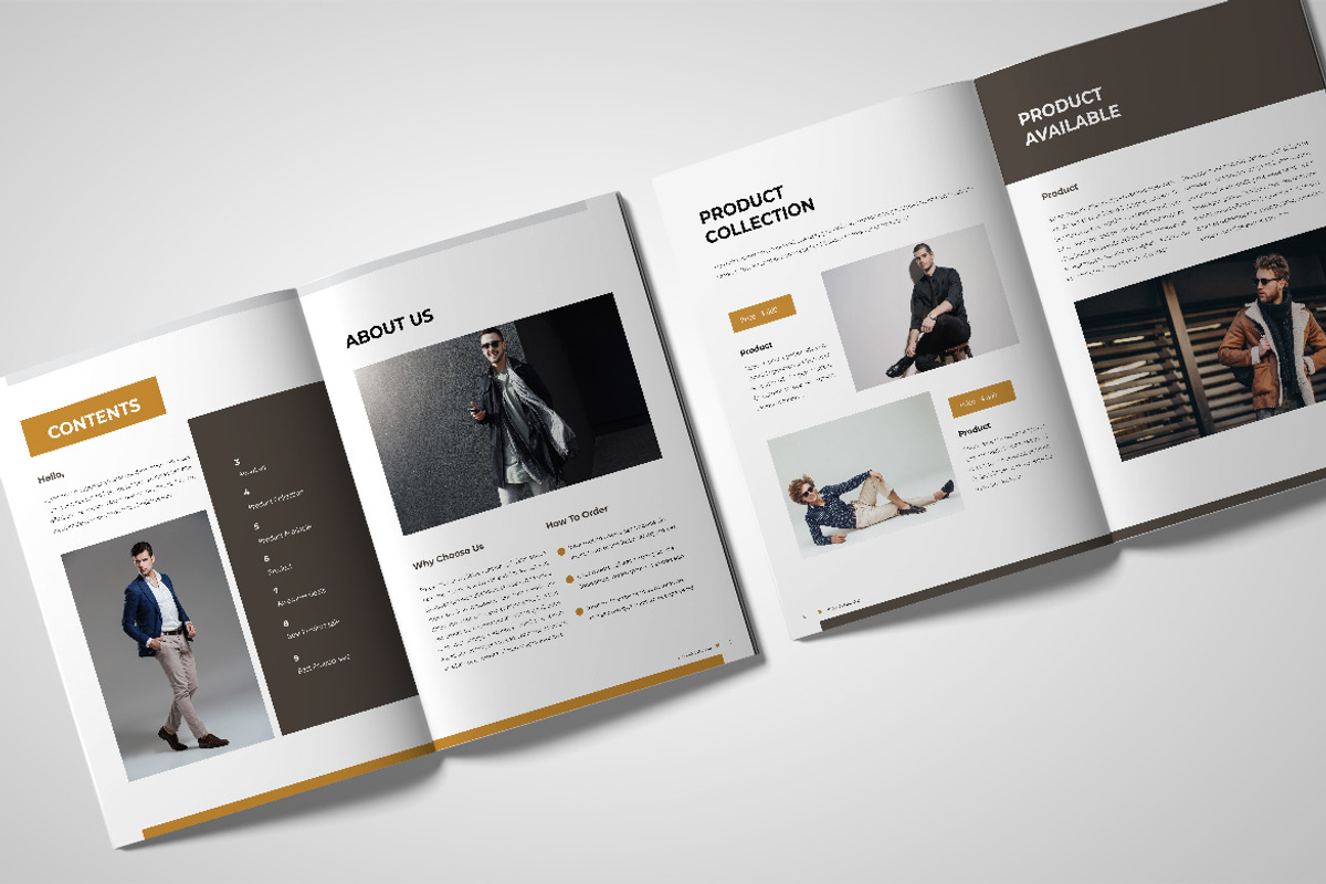 Men's Fashion Catalog, a Brochure Template by UICreative (Photo 2 of 4)
