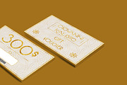 Stylish Gold Gift Voucher, a Card Template by Konakchiev (Thumbnail 3 of 3)