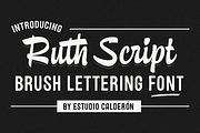 Ruth Script Font Family, a Script Font by Calderón (Thumbnail 1 of 11)